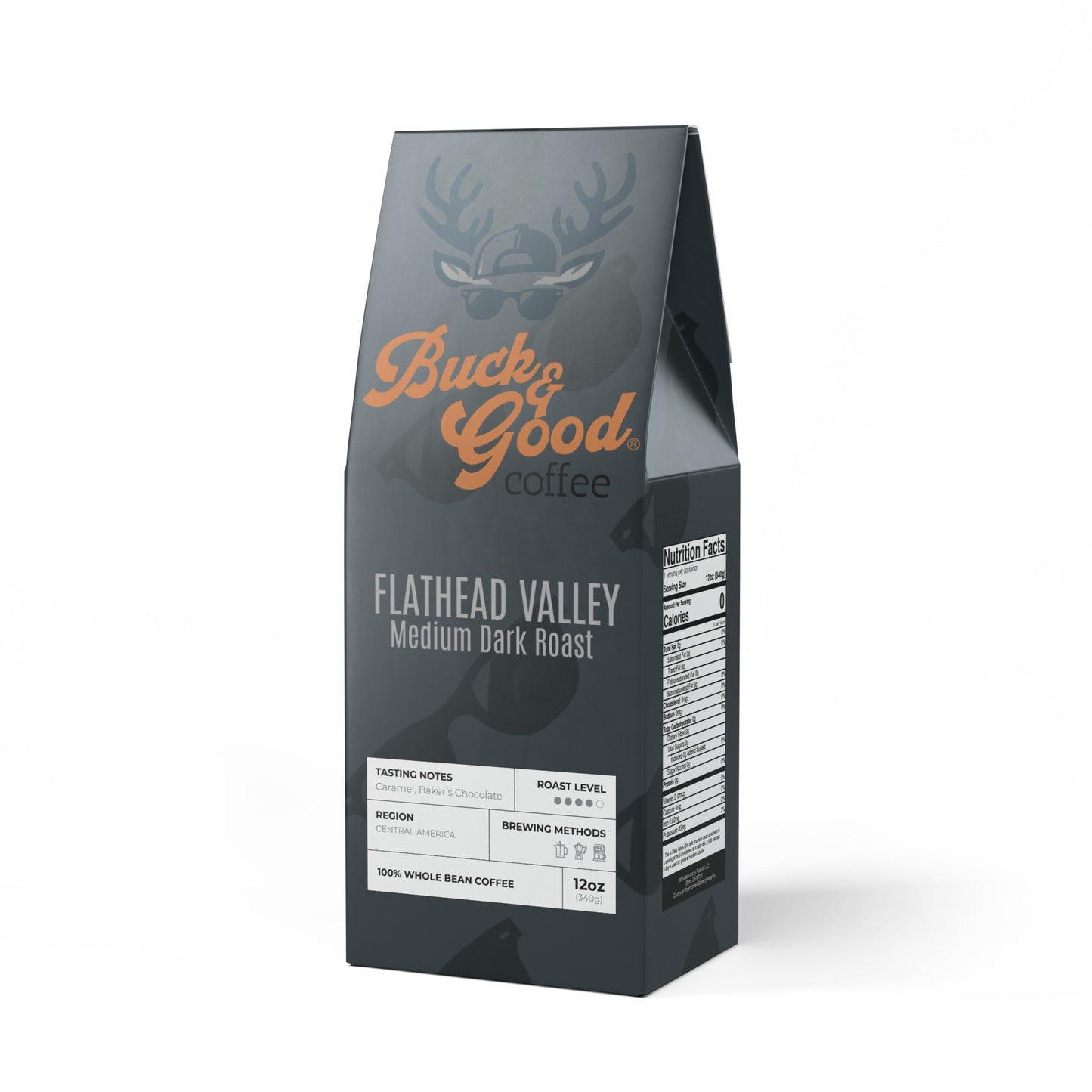 Buck & Good® Flathead Valley Coffee Blend (Medium-Dark Roast)